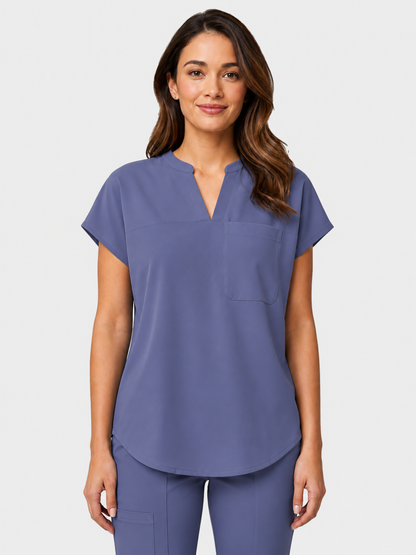 Women's Aegis Diamond Neckline Scrub Top - Air Flex Heavy Blue Violet