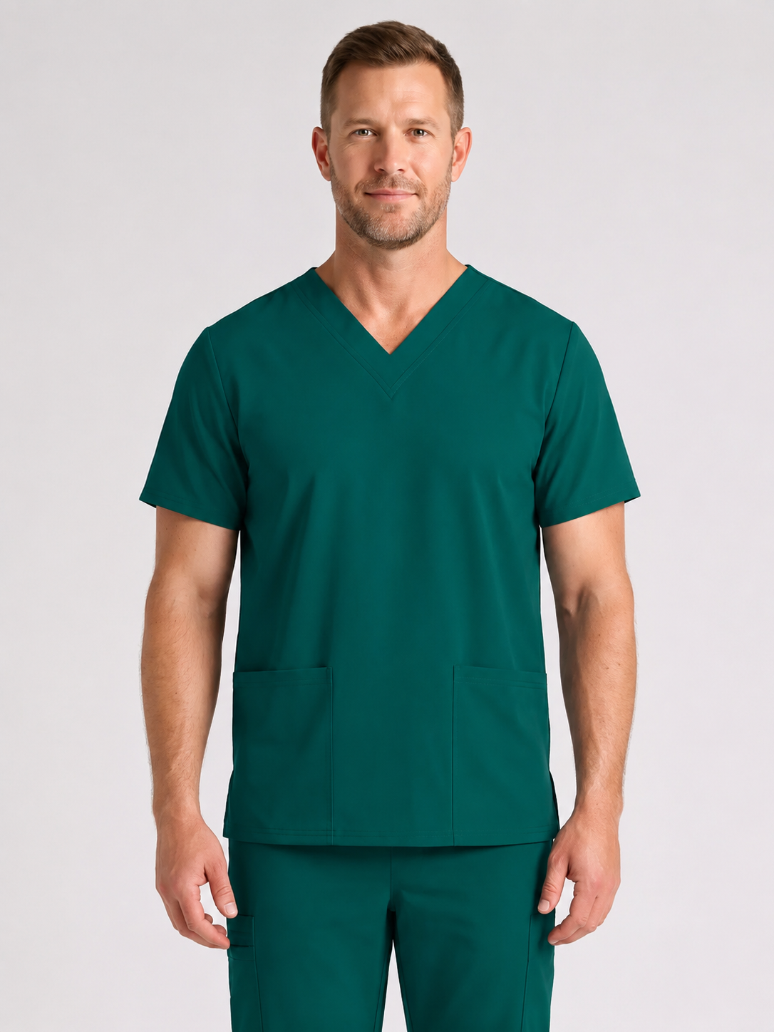 Men's Cura DualPocket Scrub Top
