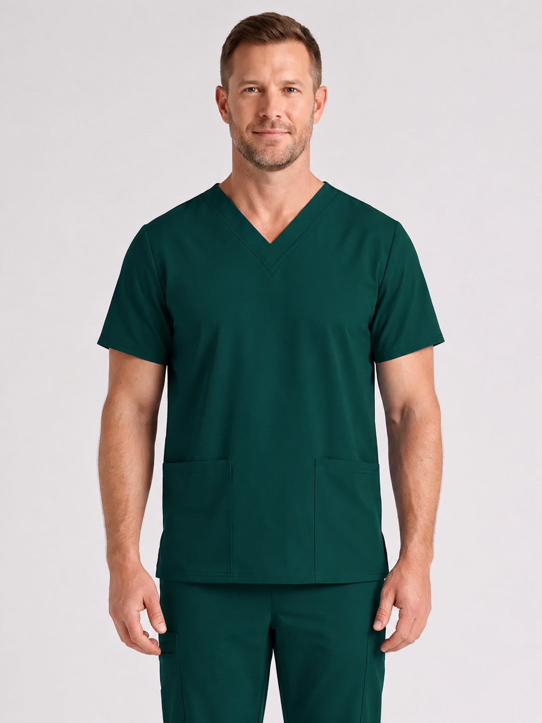 Men's Cura DualPocket Scrub Top