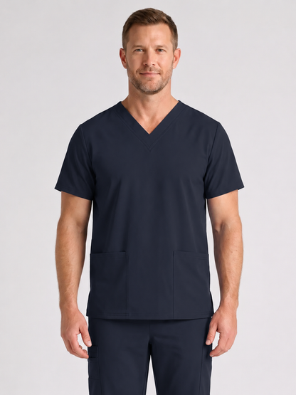 Men's Cura DualPocket Scrub Top