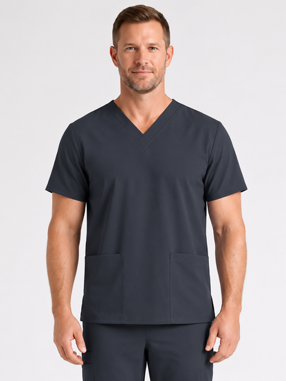 Men's Cura DualPocket Scrub Top
