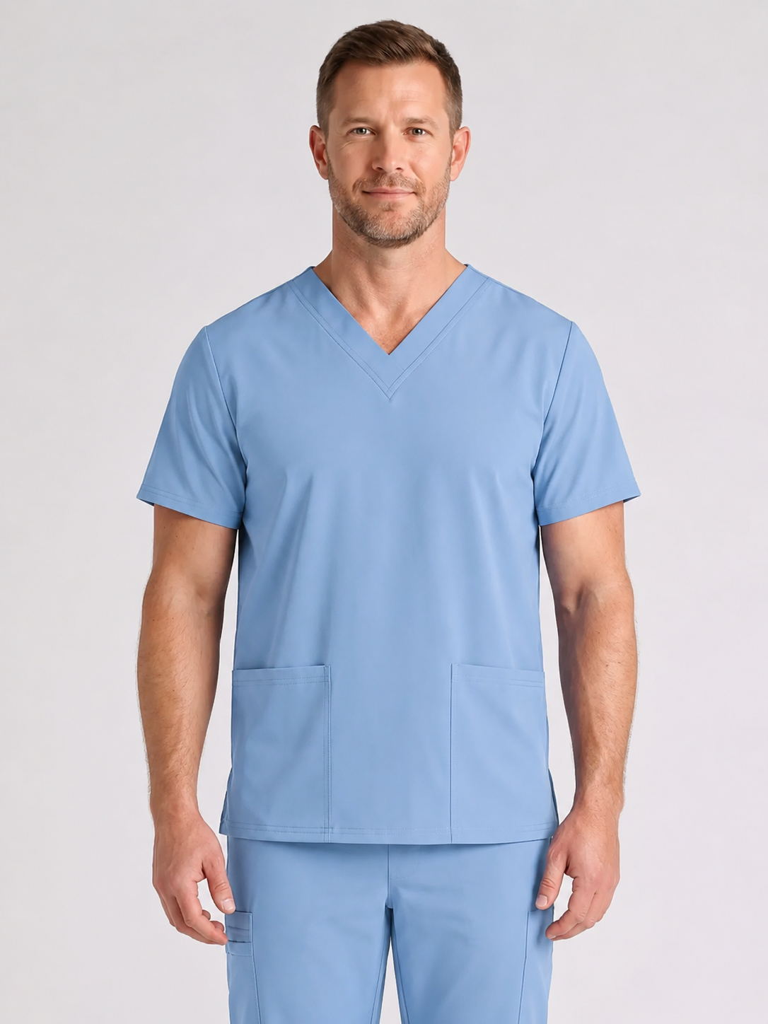 Men's Cura DualPocket Scrub Top