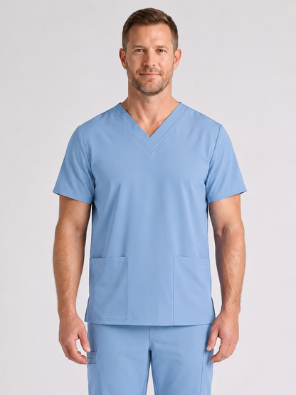 Men's Cura DualPocket Scrub Top