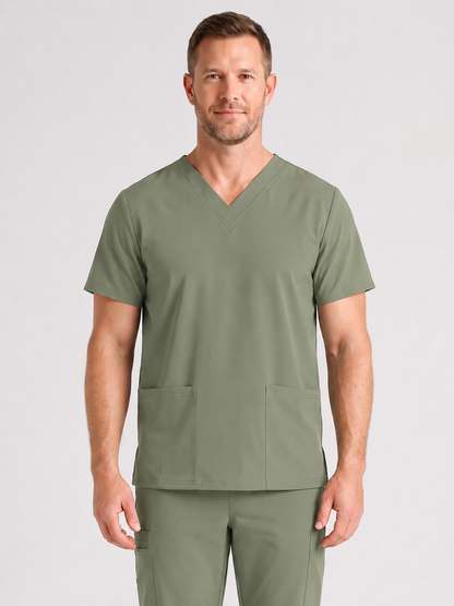 Men's Cura DualPocket Scrub Top