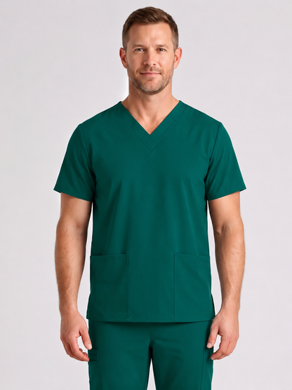 Men's Cura DualPocket Scrub Top