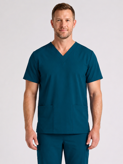 Men's Cura DualPocket Scrub Top