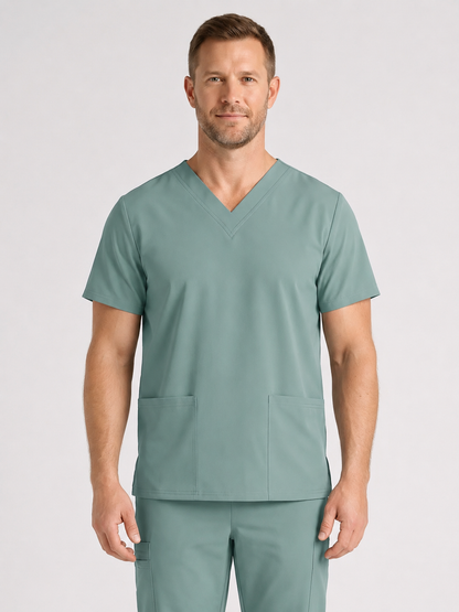 Men's Cura DualPocket Scrub Top