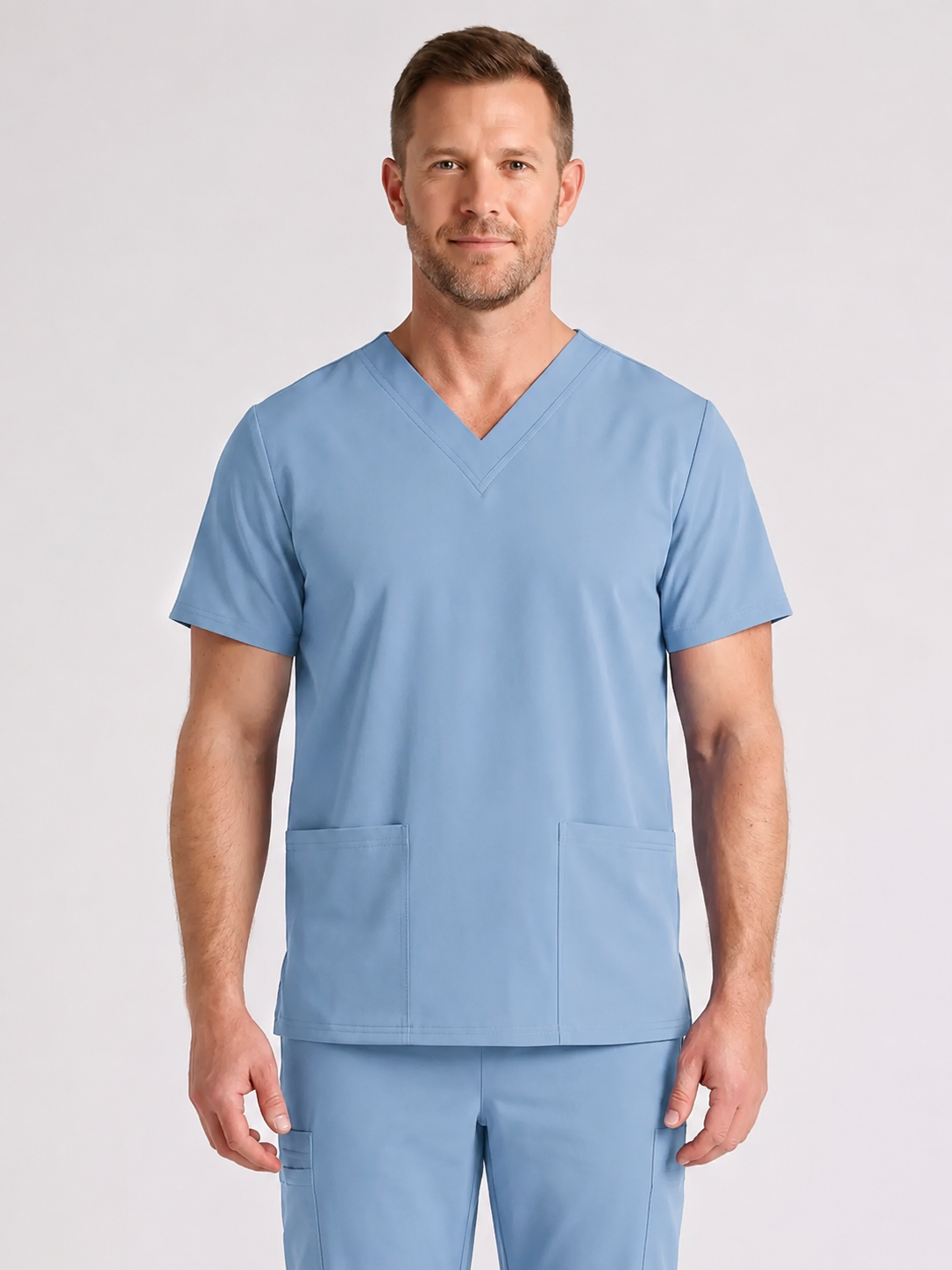 Men's Cura DualPocket Scrub Top