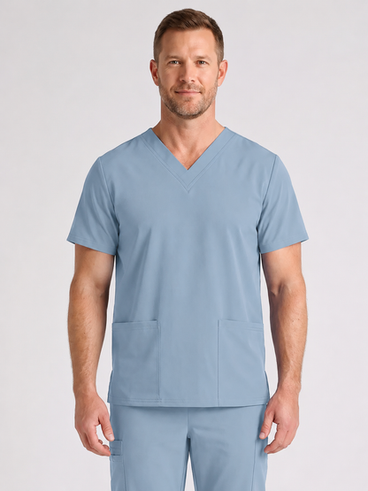 Men's Cura DualPocket Scrub Top