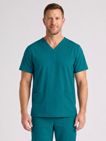 Men's Cura DualPocket Scrub Top