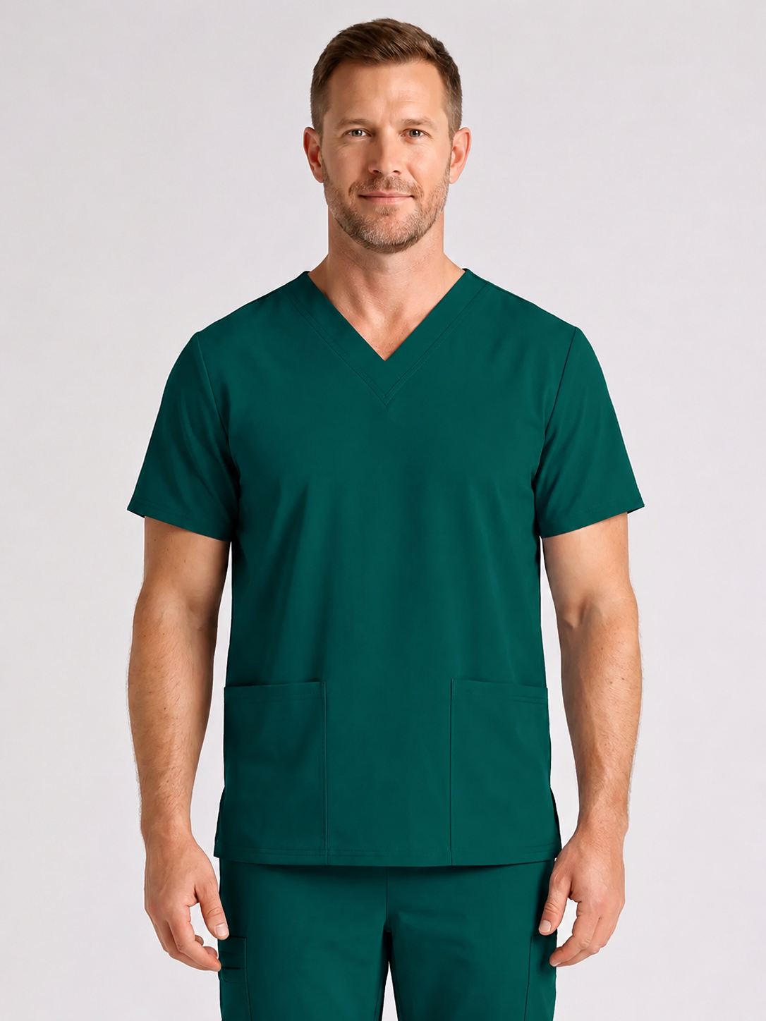 Men's Cura DualPocket Scrub Top