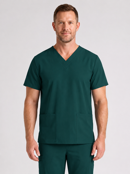 Men's Cura DualPocket Scrub Top