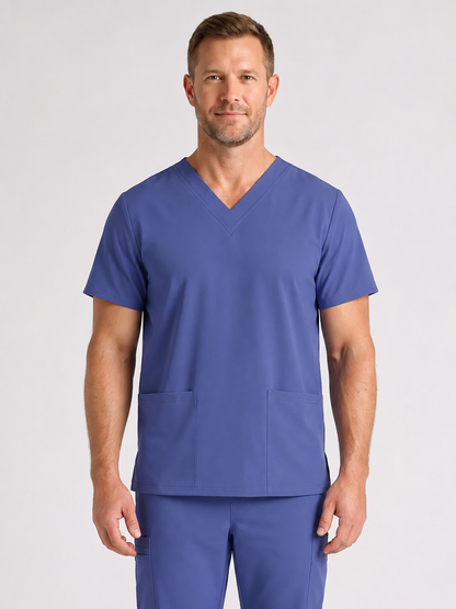 Men's Cura DualPocket Scrub Top