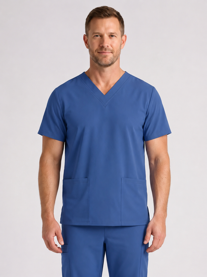 Men's Cura DualPocket Scrub Top