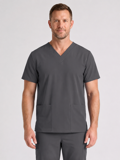 Men's Cura DualPocket Scrub Top
