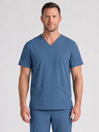Men's Cura DualPocket Scrub Top
