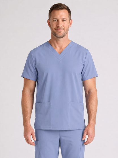 Men's Cura DualPocket Scrub Top