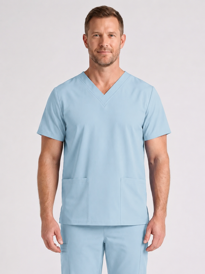 Men's Cura DualPocket Scrub Top