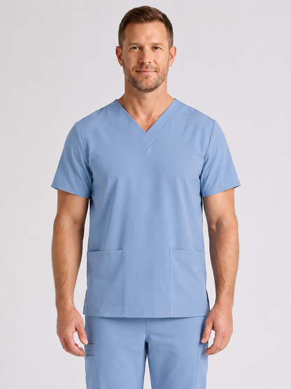 Men's Cura DualPocket Scrub Top
