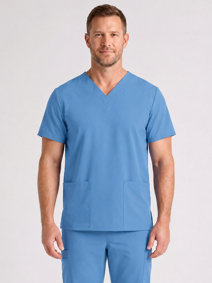 Men's Cura DualPocket Scrub Top