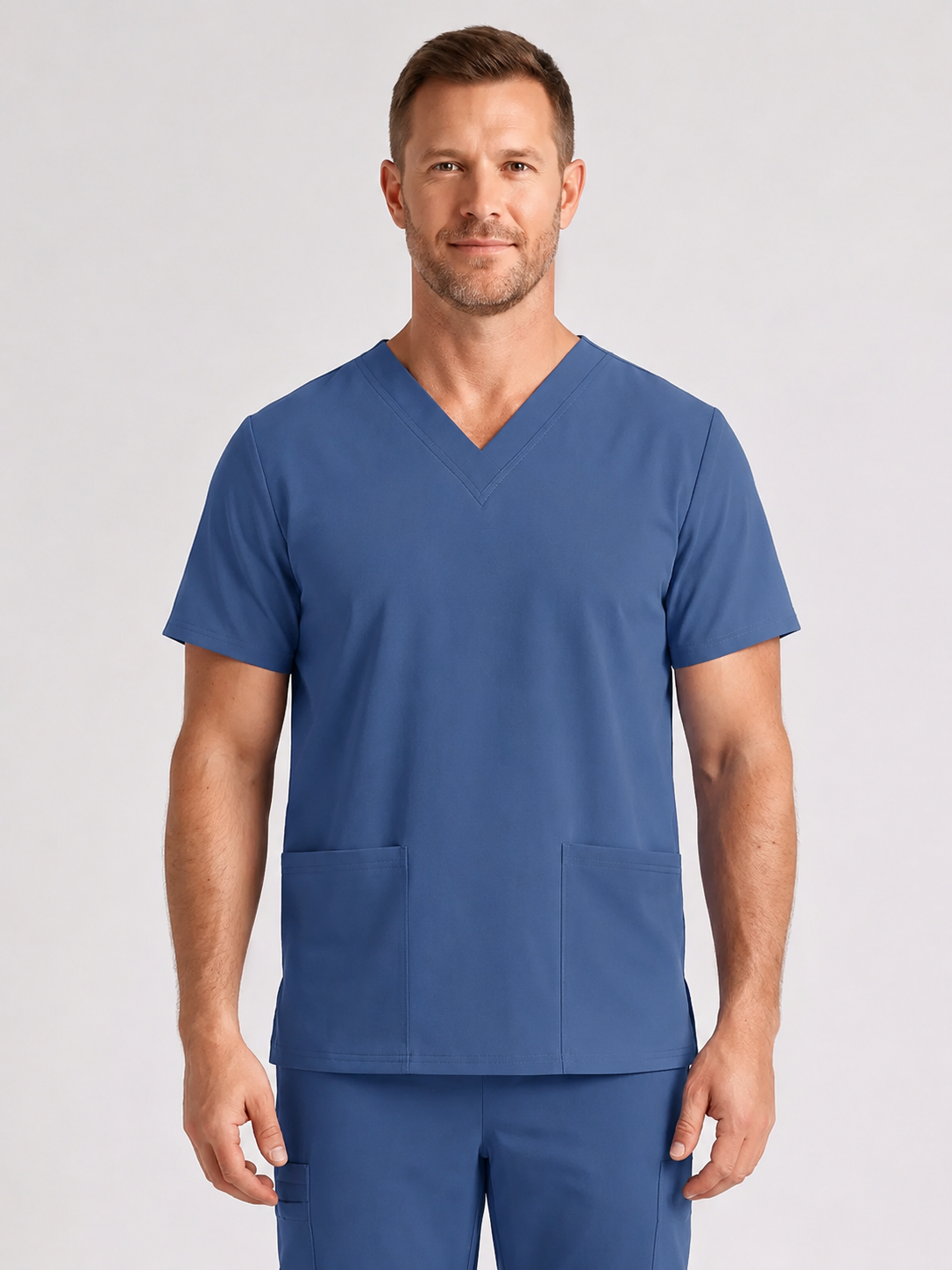 Men's Cura DualPocket Scrub Top