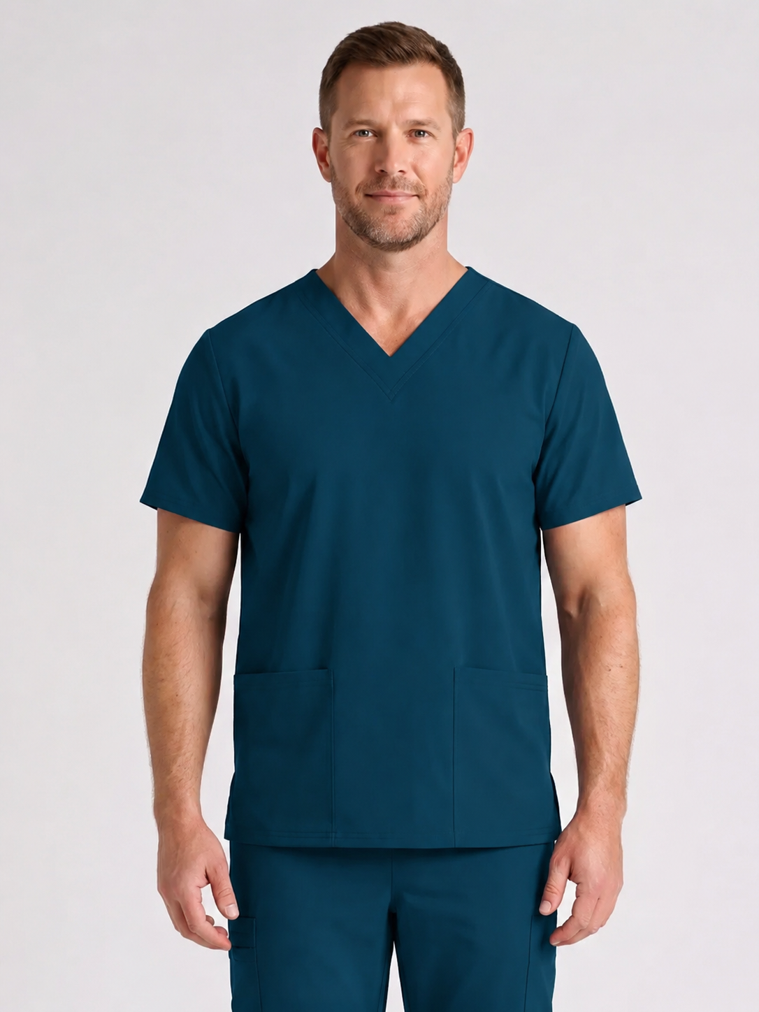 Men's Cura DualPocket Scrub Top