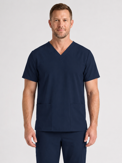 Men's Cura DualPocket Scrub Top
