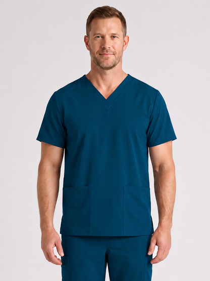 Men's Cura DualPocket Scrub Top