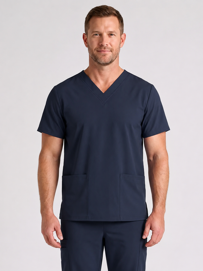 Men's Cura DualPocket Scrub Top