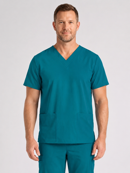 Men's Cura DualPocket Scrub Top