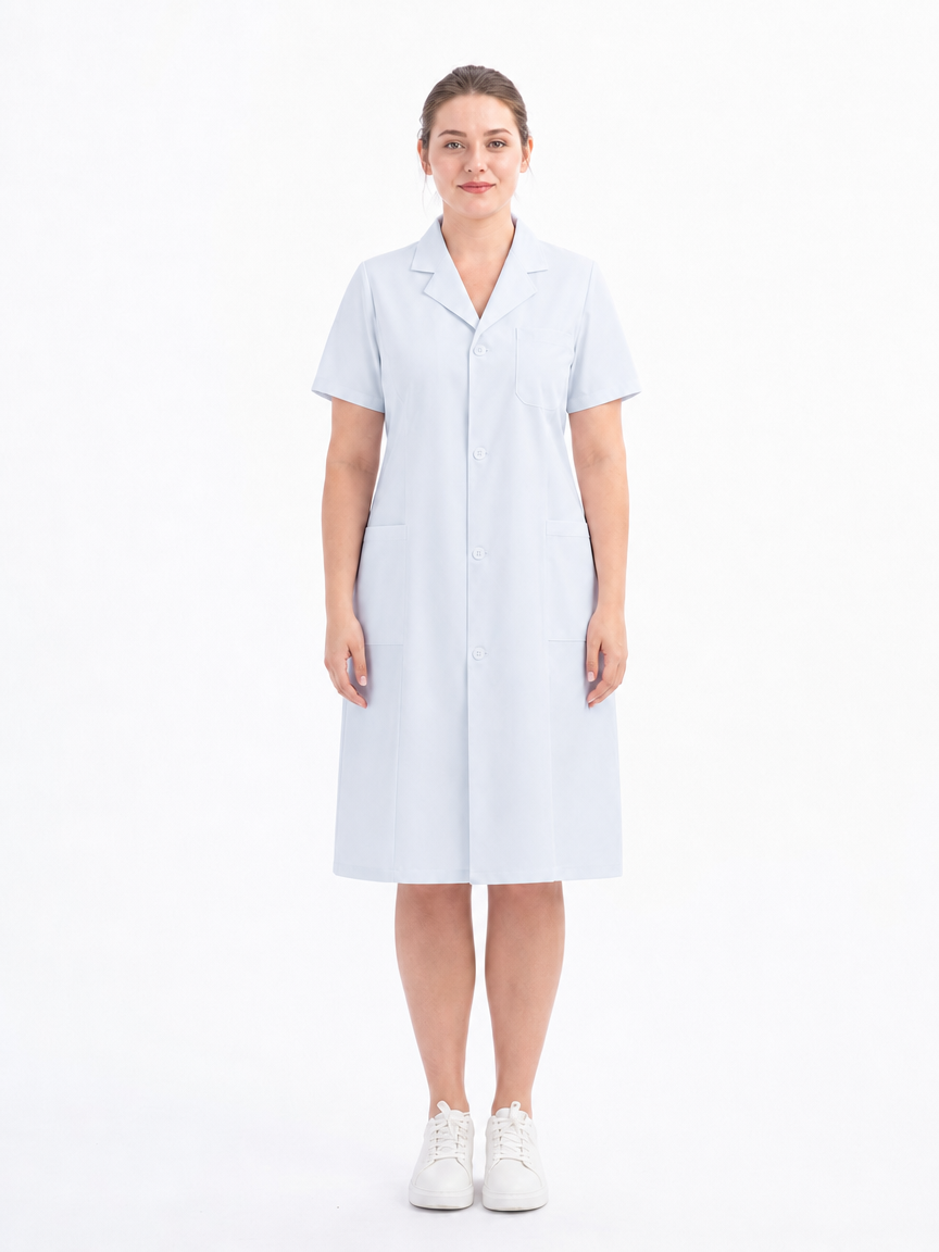 Women's Altair Classic Lab Coat - Vela Blue White