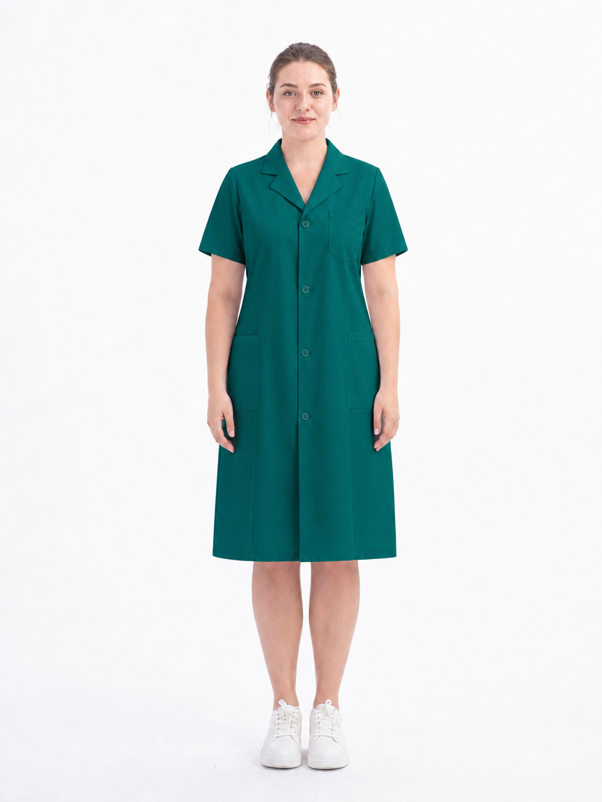 Women's Altair Classic Lab Coat - Vela Green