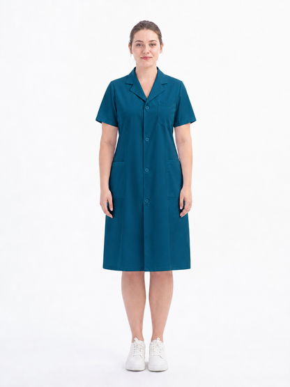 Women's Altair Classic Lab Coat - Vela Peacock Blue