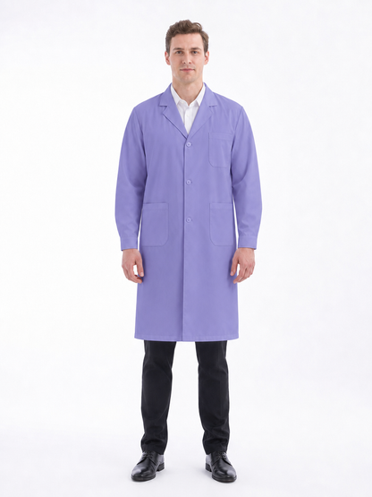 Men's Altair Classic Long Sleeve Lab Coat - Aegis Coat Lilac