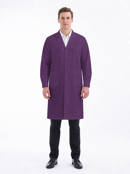 Men's Altair Classic Long Sleeve Lab Coat - Aegis Coat Purple
