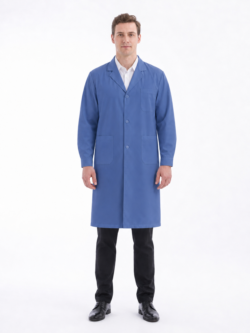 Men's Altair Classic Long Sleeve Lab Coat - Aegis Coat Blue Violet