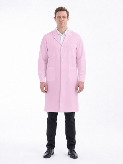 Men's Altair Classic Long Sleeve Lab Coat - Cotura Blush Pink