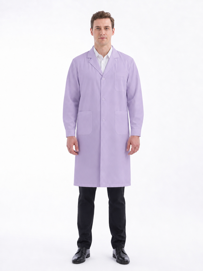 Men's Altair Classic Long Sleeve Lab Coat - Cotura Light Purple