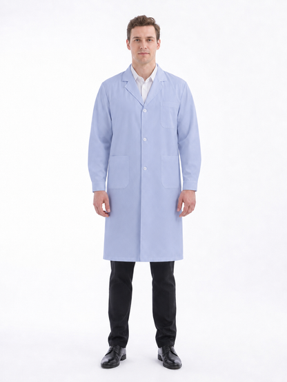 Men's Altair Classic Long Sleeve Lab Coat - Cotura Light Purplish Blue