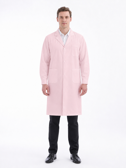 Men's Altair Classic Long Sleeve Lab Coat - Aegis Coat Pink