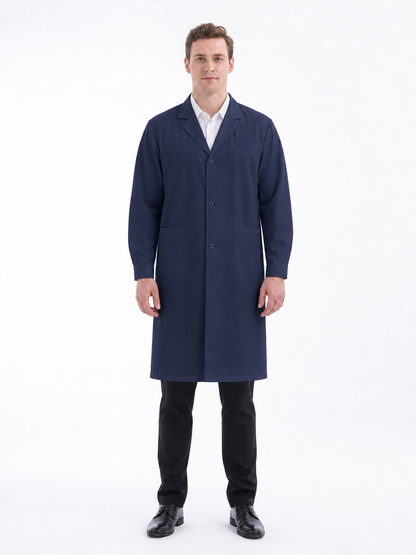 Men's Altair Classic Long Sleeve Lab Coat - Cotura Dark Teal