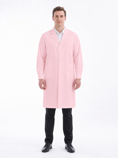 Men's Altair Classic Long Sleeve Lab Coat - Aegis Coat Blush Pink