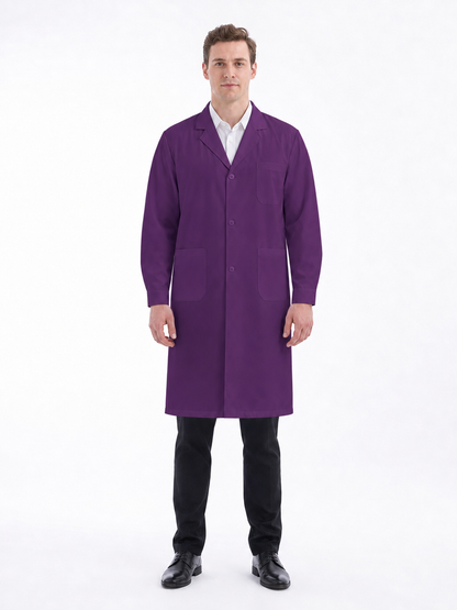 Men's Altair Classic Long Sleeve Lab Coat - Vela Purple