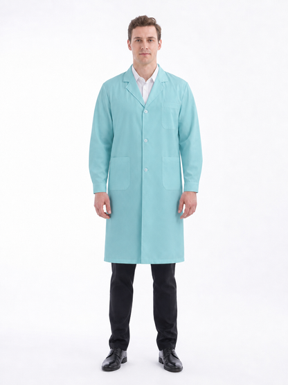Men's Altair Classic Long Sleeve Lab Coat - Vela Vivid Green