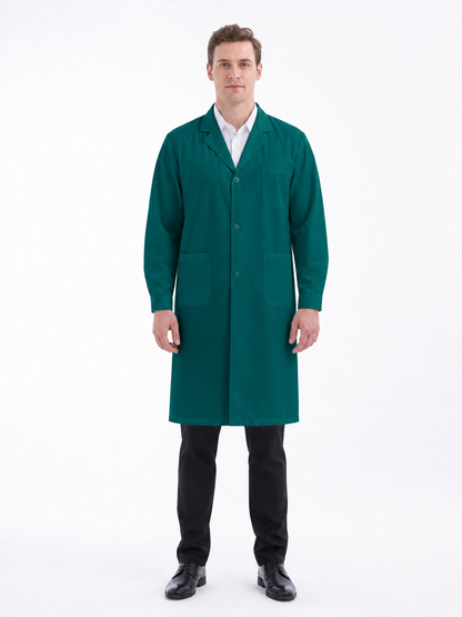 Men's Altair Classic Long Sleeve Lab Coat - Vela Green