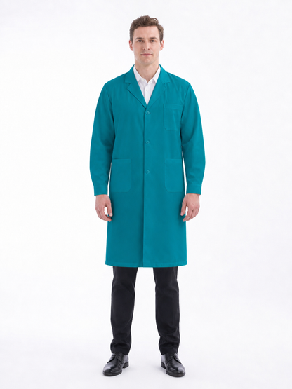 Men's Altair Classic Long Sleeve Lab Coat - Targa Lake Blue