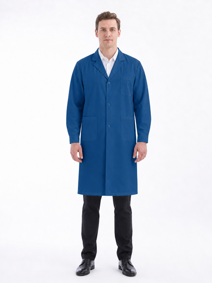 Men's Altair Classic Long Sleeve Lab Coat - Targa Royal Blue