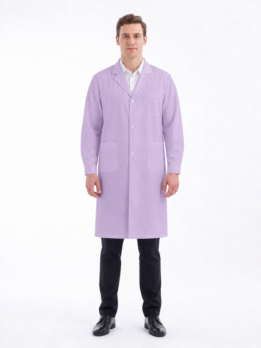 Men's Altair Classic Long Sleeve Lab Coat - Mova Light Purple