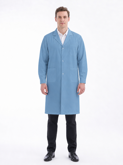 Men's Altair Classic Long Sleeve Lab Coat - Mova Dark Blue