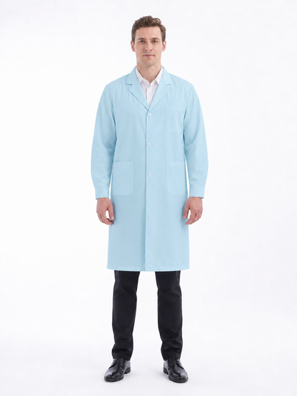 Men's Altair Classic Long Sleeve Lab Coat - Aegis Coat Light Blue